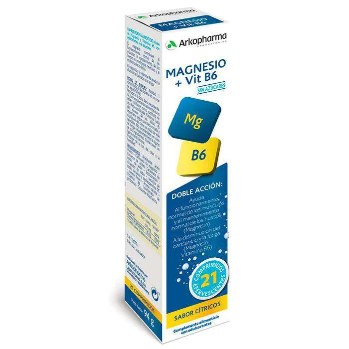 Arkovital Magnesio 375Mg+B6 21 Comprimidos Efervescentes
