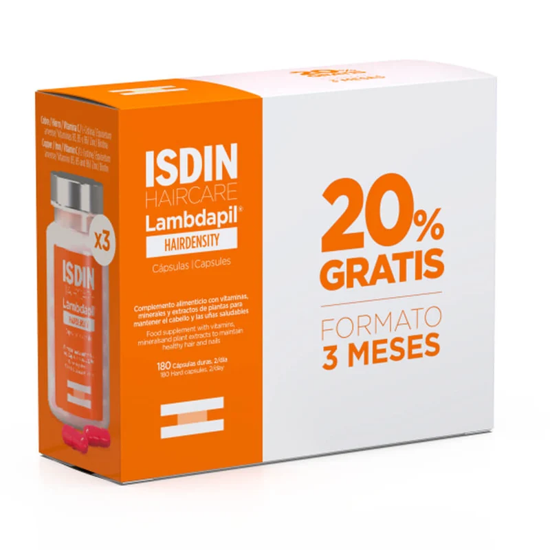 Isdin Lambdapil Hairdensity 180 Cápsulas
