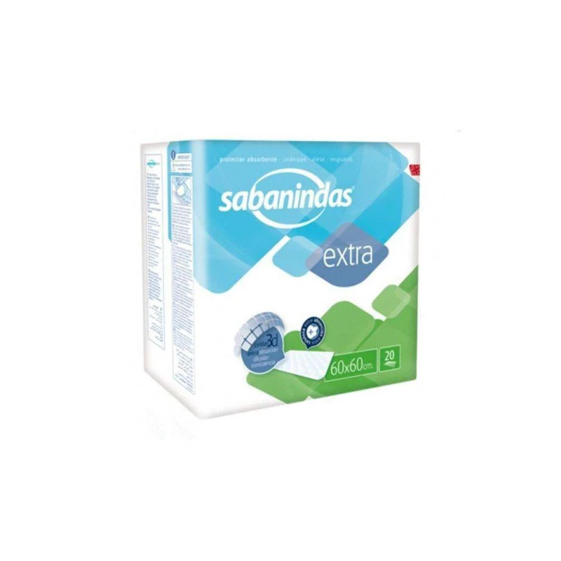 Sabanindas Protector Cama Extra Med 60X60 20 Unidades