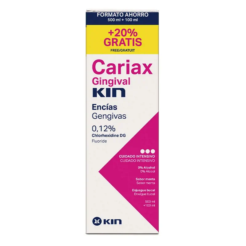 Kin Cariax Gingival Colutorio 500 ml + Regalo Cariax Gingival Colutorio 100 ml