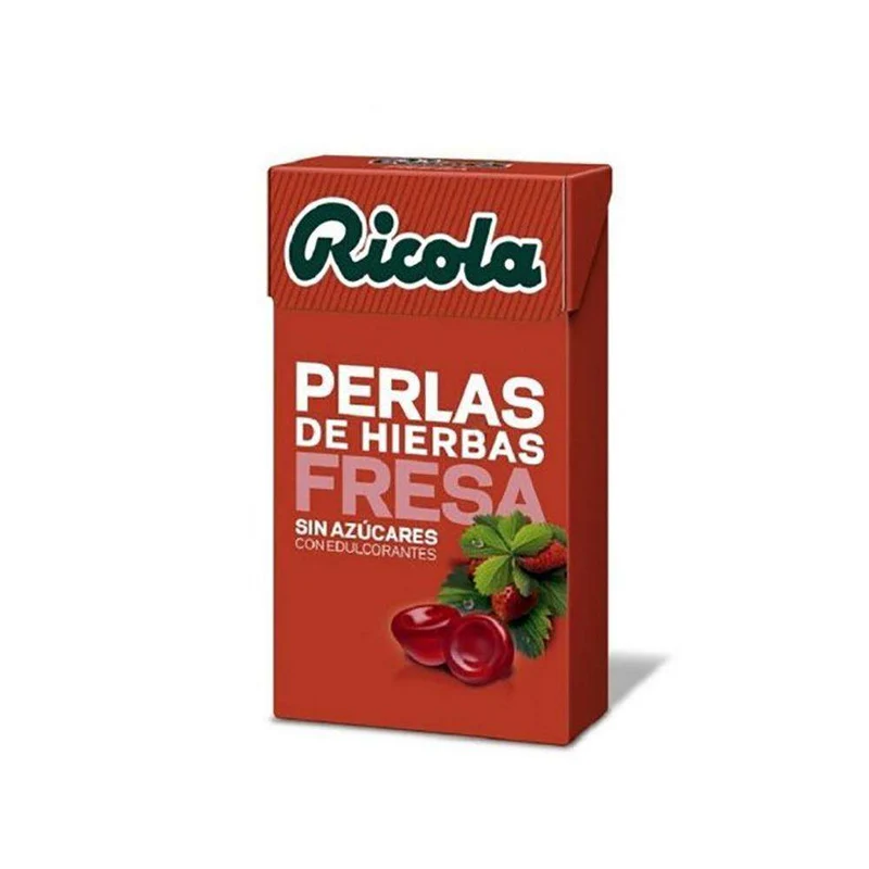 Ricola Perlas Fresa-Mentolada Sin Azúcar