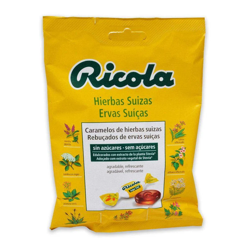 Ricola Caramelos Hiervas Suizas Sin Azúcar Bolsa 70 Gr
