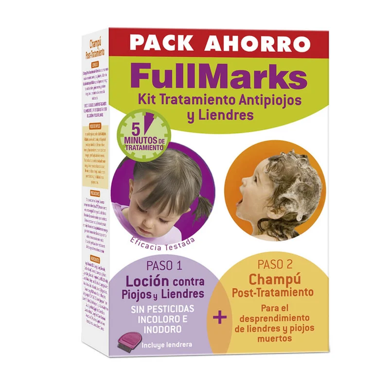 Fullmarks Kit De Tratamiento Antipiojos Y Liendres