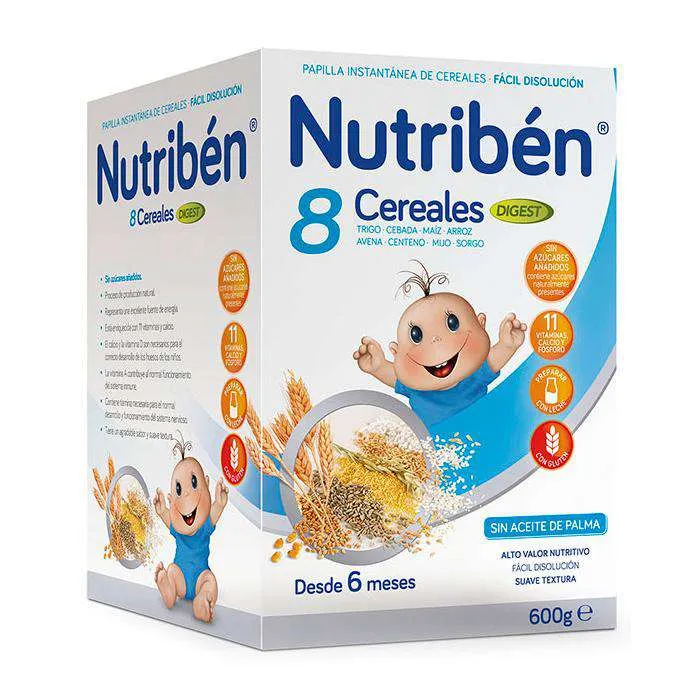 Nutribén Papilla 8 Cereales Digest 600 Gr