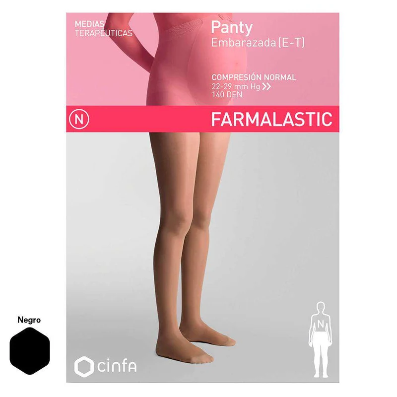 Farmalastic Panty Embarazada Normal Negro T.Eg