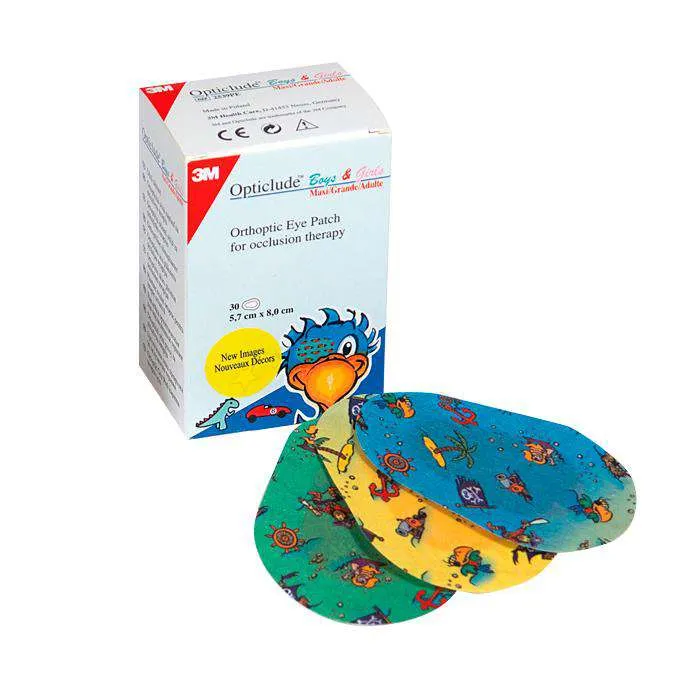 Opticlude Parches Oculares Dibujos Grandes 30 Unidades