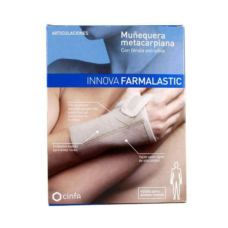 Farmalastic Innova Muñequera Metacarpiana Férula Extraíble Talla Pequeña
