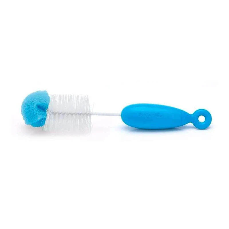 Suavinex Cepillo Limpiabiberón Dúo Azul 162900