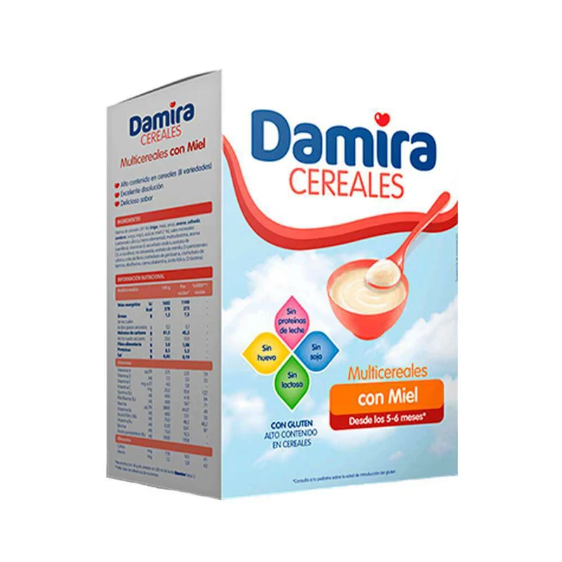 Damira Papilla 8 Cereales Con Miel 600 Gr