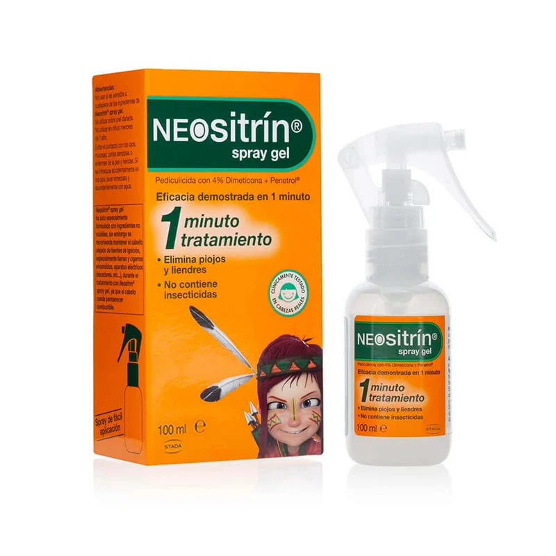 Neositrín 1 Spray Gel Líquido Antipiojos 100 ml