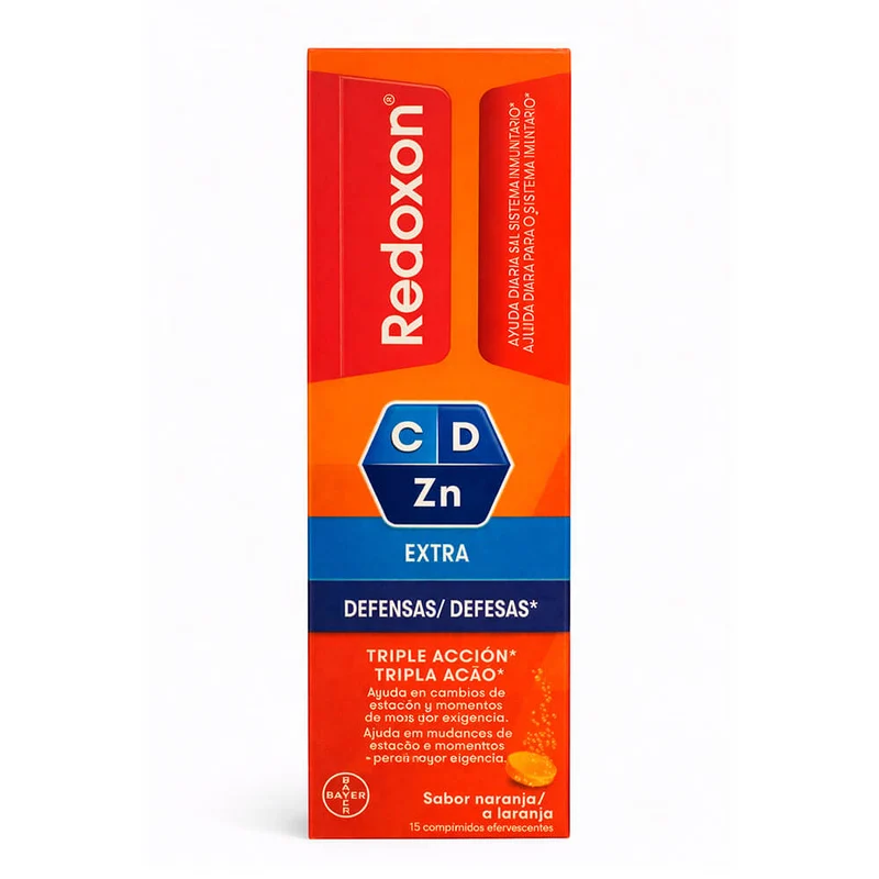 Redoxon Vitamina C 1G Naranja 15 Comprimidos Efervescentes