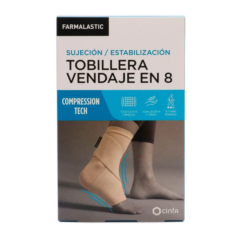Farmalastic Innova Tobillera Beige Talla Grande
