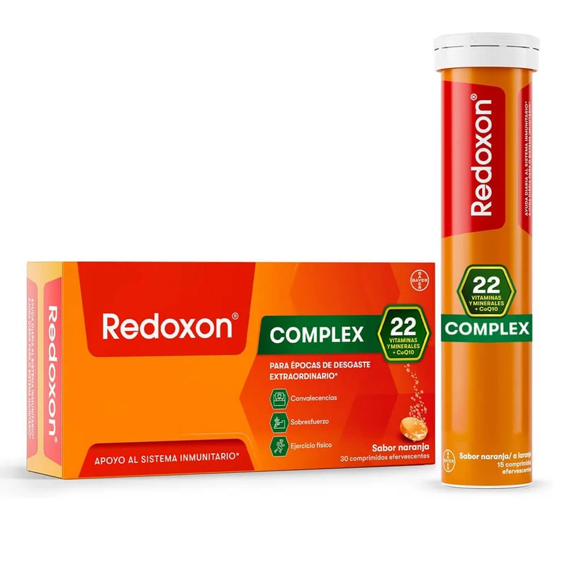 Redoxon Cómplex 30 Comprimidos Efervescentes Sabor Naranja