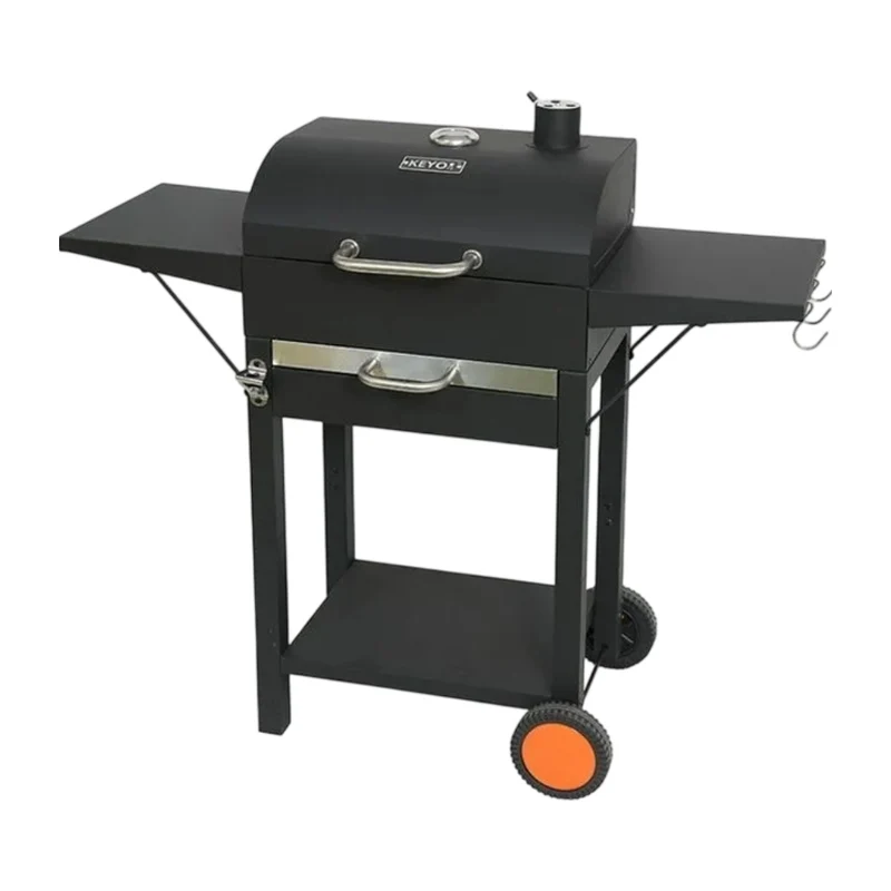 Keyo Parrilla de Carbón Estacionaria con Ruedas, A-FT02-011