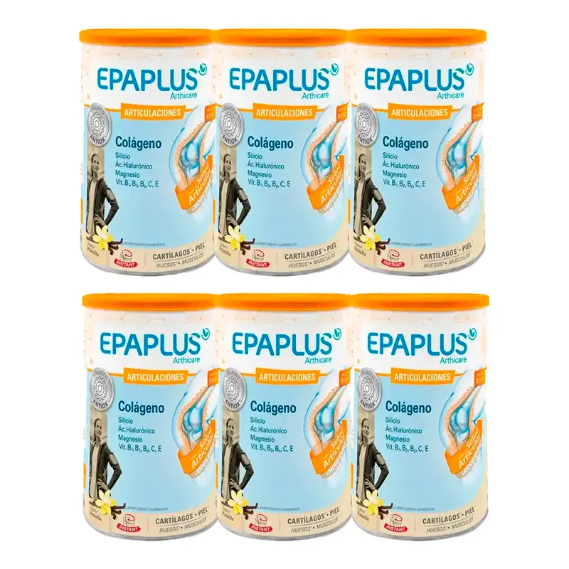 Epaplus Arthicare Colágeno Sabor Vainilla, Pack 6 x 328 gr