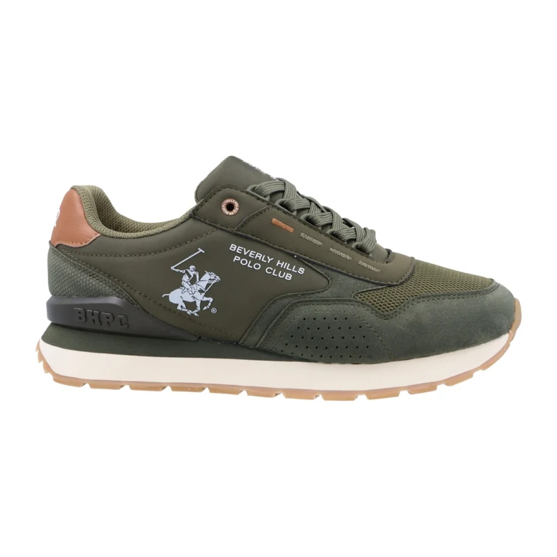 Beverly Hills Polo Club Tenis Caspi Verde Olivo, para Hombre