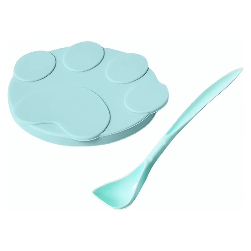 Miomu Tapadera y Cuchara de Silicona para Latas de Comida