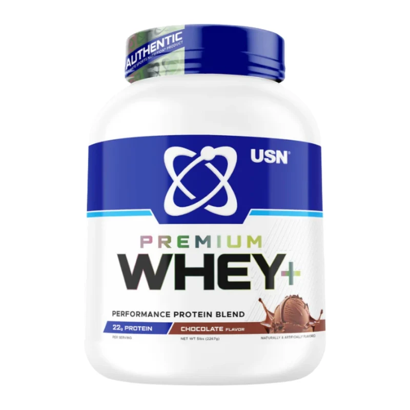 USN Suplemento Deportivo Proteína Premium Whey, 5 Libras